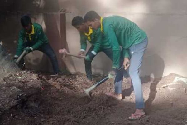 Garden cleanup in Bangalore